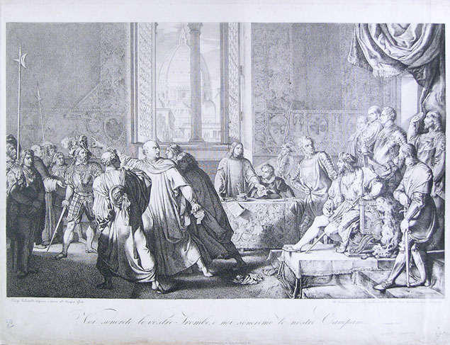 Luigi Sabatelli, Pier Capponi tears up the treaty